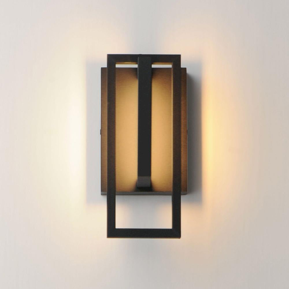 Maxim Lighting 40651BK Formation VX 1 Light 10 inch Matte Black Outdoor Wall Mount - Lit View