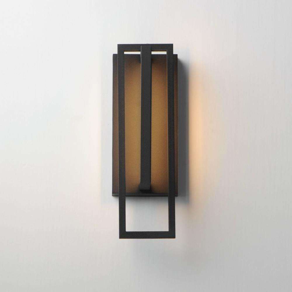 Maxim Lighting 40652BK Formation VX Matte Black LED Outdoor Wall Mount - Lit Front View
