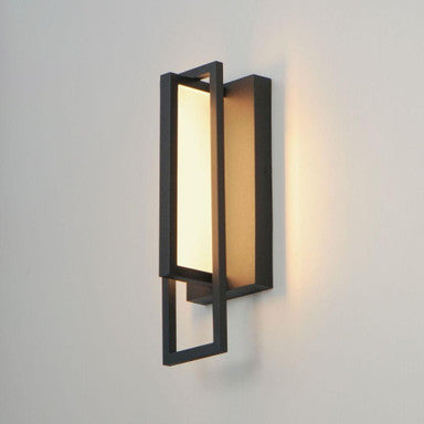 Maxim Lighting 40652BK Formation VX Matte Black LED Outdoor Wall Mount - Lit Angle View