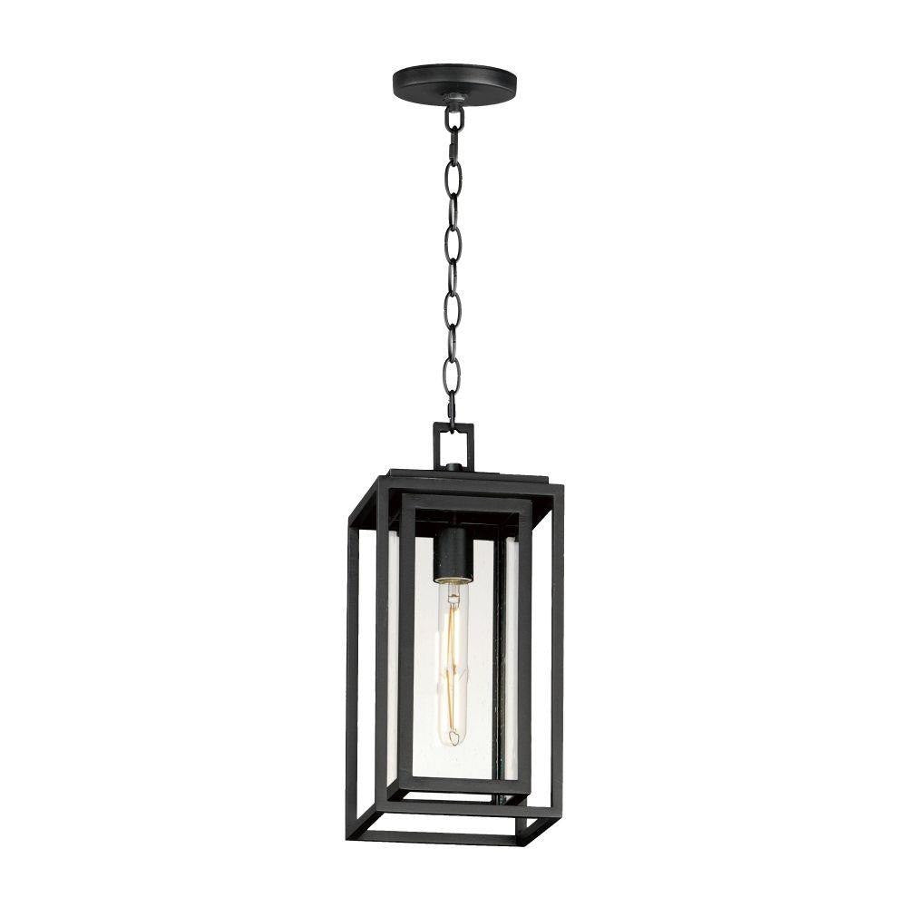Maxim Lighting 40669CDBK Cabana VX 1 Light 7 inch Black Outdoor Pendant Light