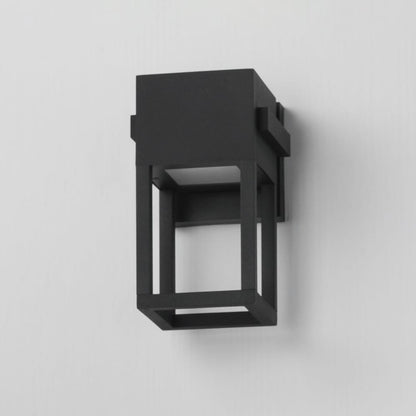 Maxim Lighting 40671BK Strand VX Matte Black Outdoor Wall Light Side Angle View