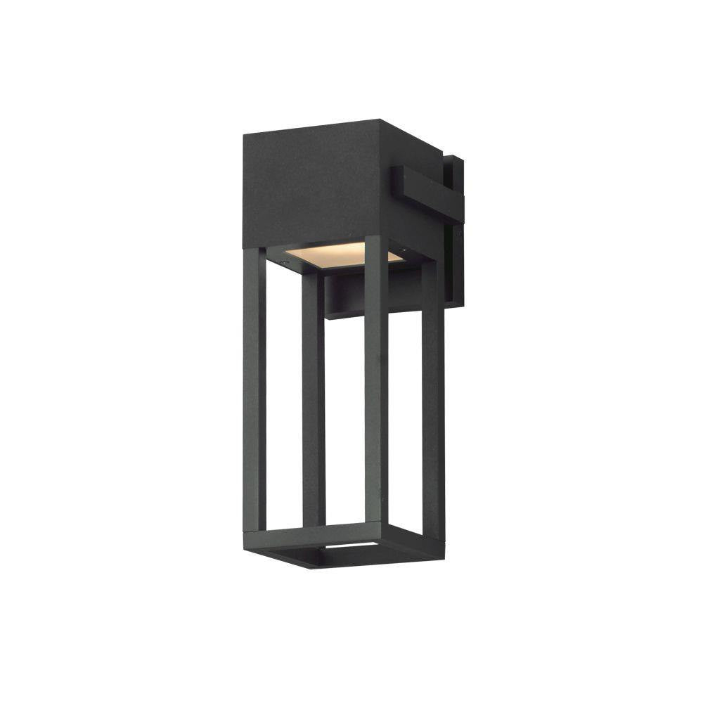Maxim Lighting 40672BK Strand VX Matte Black 1-Light 14 Inch Outdoor LED Wall Mount