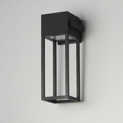 Maxim Lighting 40674BK Strand VX Matte Black LED Outdoor Wall Mount Light Angle View