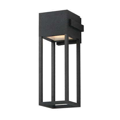 Maxim Lighting 40674BK Strand VX 1 Light 18 Inch Matte Black Outdoor Wall Mount Light