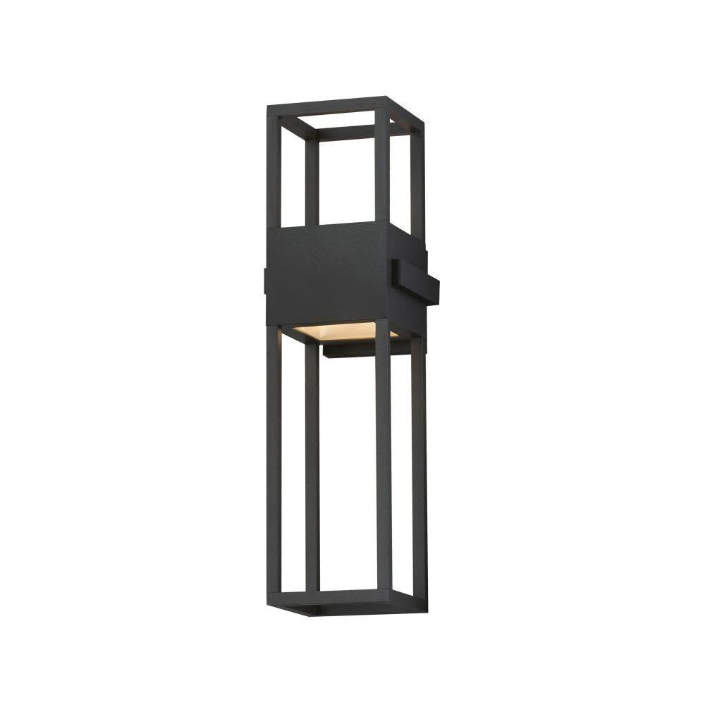 Maxim Lighting 40676BK Strand VX 2 Light 24 inch Black Outdoor Wall Light - White Background