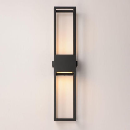 Maxim Lighting 40678BK Strand VX 2 Light 31.25 inch Black Outdoor Wall Mount - Installed View