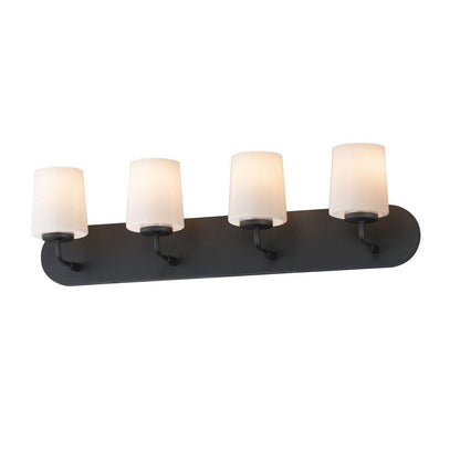 Maxim Lighting 12894WTNAB Durham 4 Light 30 Inch Natural Aged Brass Bath Vanity Wall Light