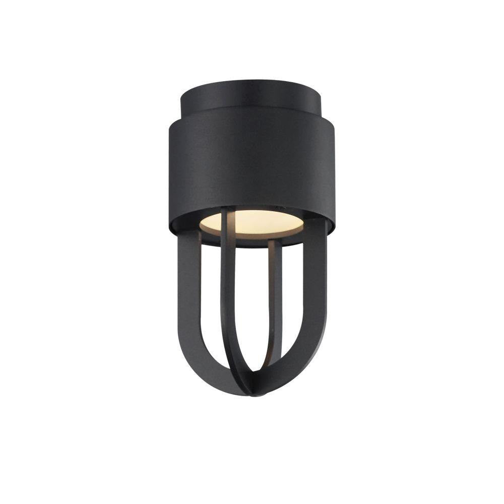 Maxim Lighting 40680BK Quayside VX 1 Light 10 Inch Black Outdoor Flush Mount