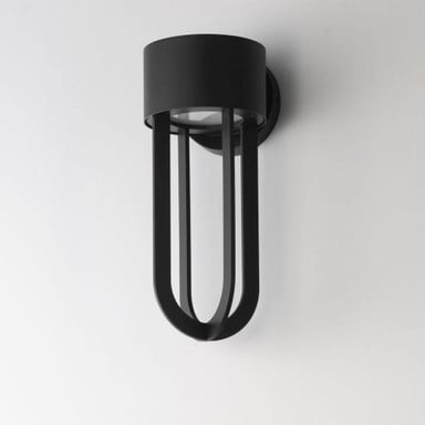 Maxim Lighting 40682BK Quayside VX Matte Black LED Outdoor Wall Mount - Angle View