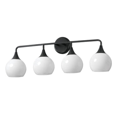Maxim Lighting 21224MRBK Neve 4 Light 31 Inch Black Bath Vanity Wall Light