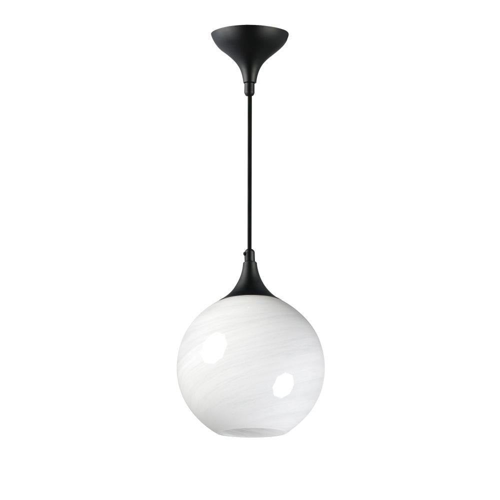 Maxim Lighting 21226MRBK Neve 1 Light 9 Inch Matte Black Pendant Ceiling Light