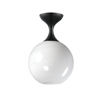 Maxim Lighting 21229MRBK Neve 1 Light 14 Inch Matte Black Semi Flush Mount Ceiling Light