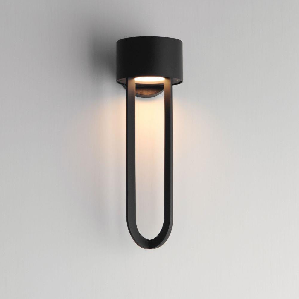 Maxim Lighting 40684BK Quayside VX Matte Black LED Outdoor Wall Light - Illuminated View