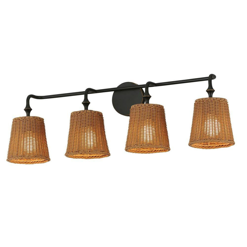 Maxim Lighting 21484NADBZ Baja 4 Light Dark Bronze Bath Vanity Wall Light