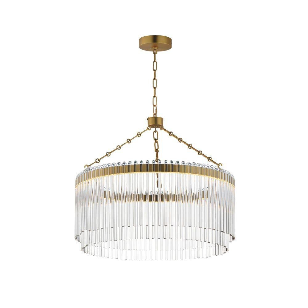 Maxim Lighting 38422CLPN Jolie 1 Light 24 inch Polished Nickel Pendant Ceiling Light