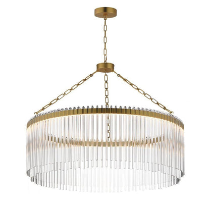 Maxim Lighting 38423CLPN Jolie 1 Light 34 Inch Polished Nickel Chandelier Ceiling Light - White Background