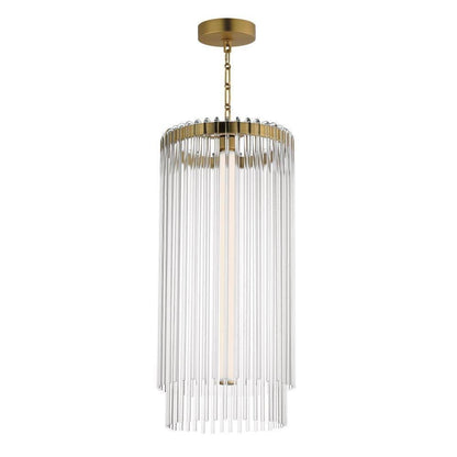 Maxim Lighting 38426CLPN Jolie Foyer Pendant full view with chain
