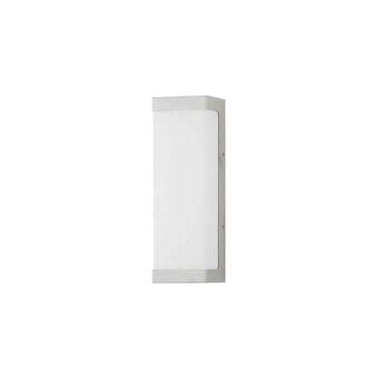 Maxim Lighting 55522WTAL Tunnel 2 Light LED Outdoor Wall Mount in Brushed Aluminum - White Background