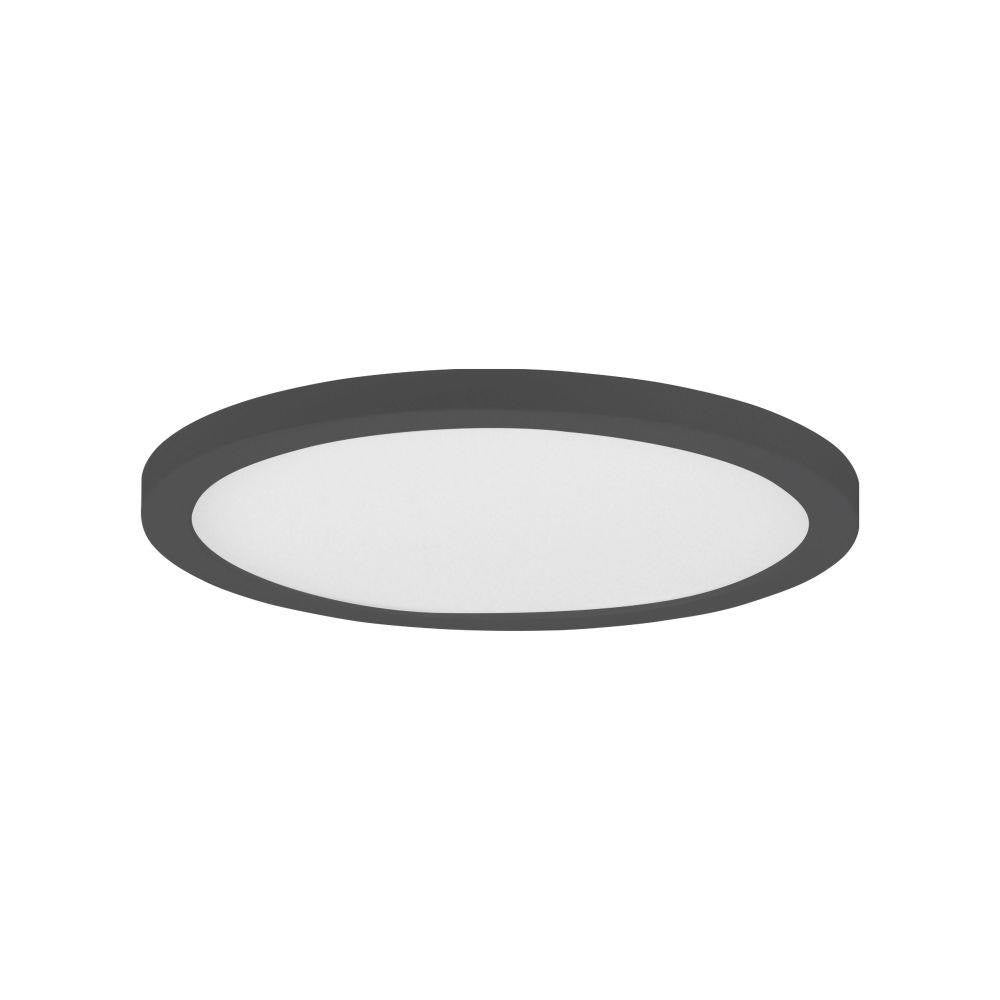 Maxim Lighting 57593WTBK Chip 1 Light 7 Inch Black Round Flush Mount Ceiling Light