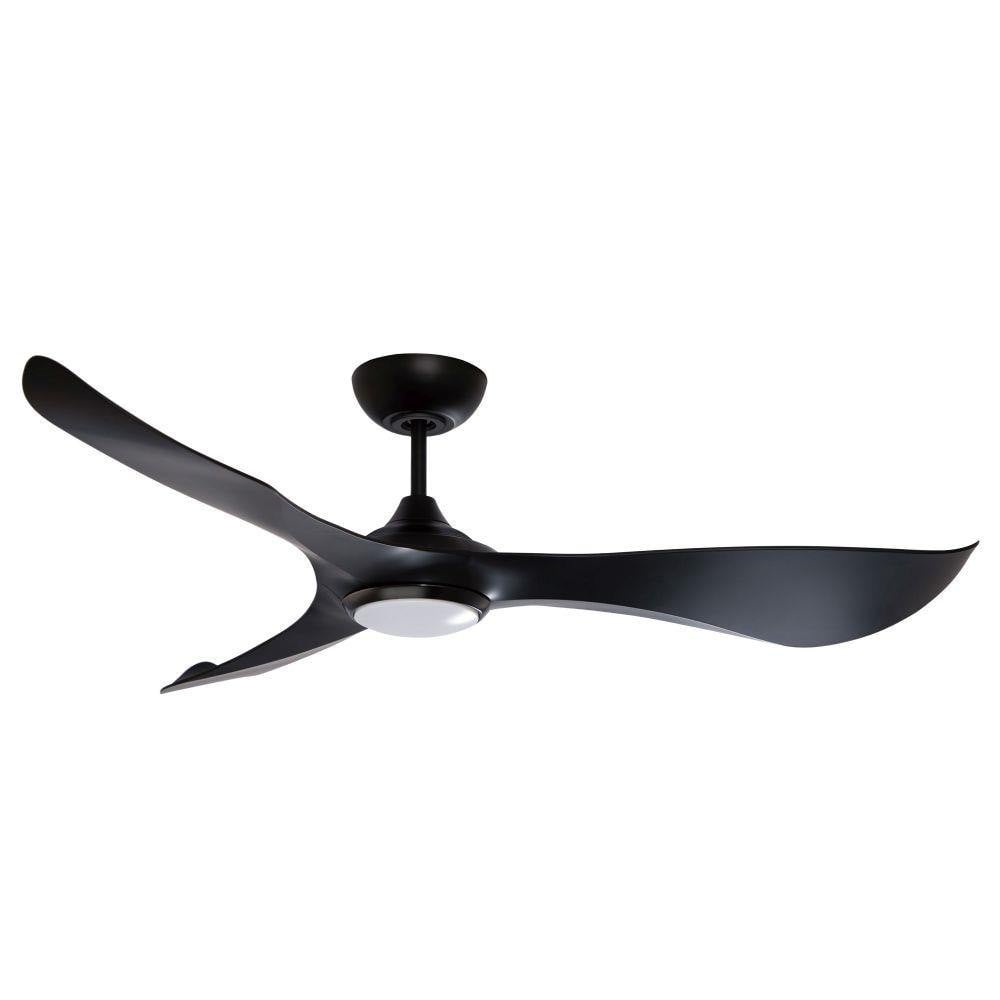 Maxim Lighting 88755WTBKWN Keanu 56 Inch Black Walnut Outdoor Ceiling Fan with Light Kit