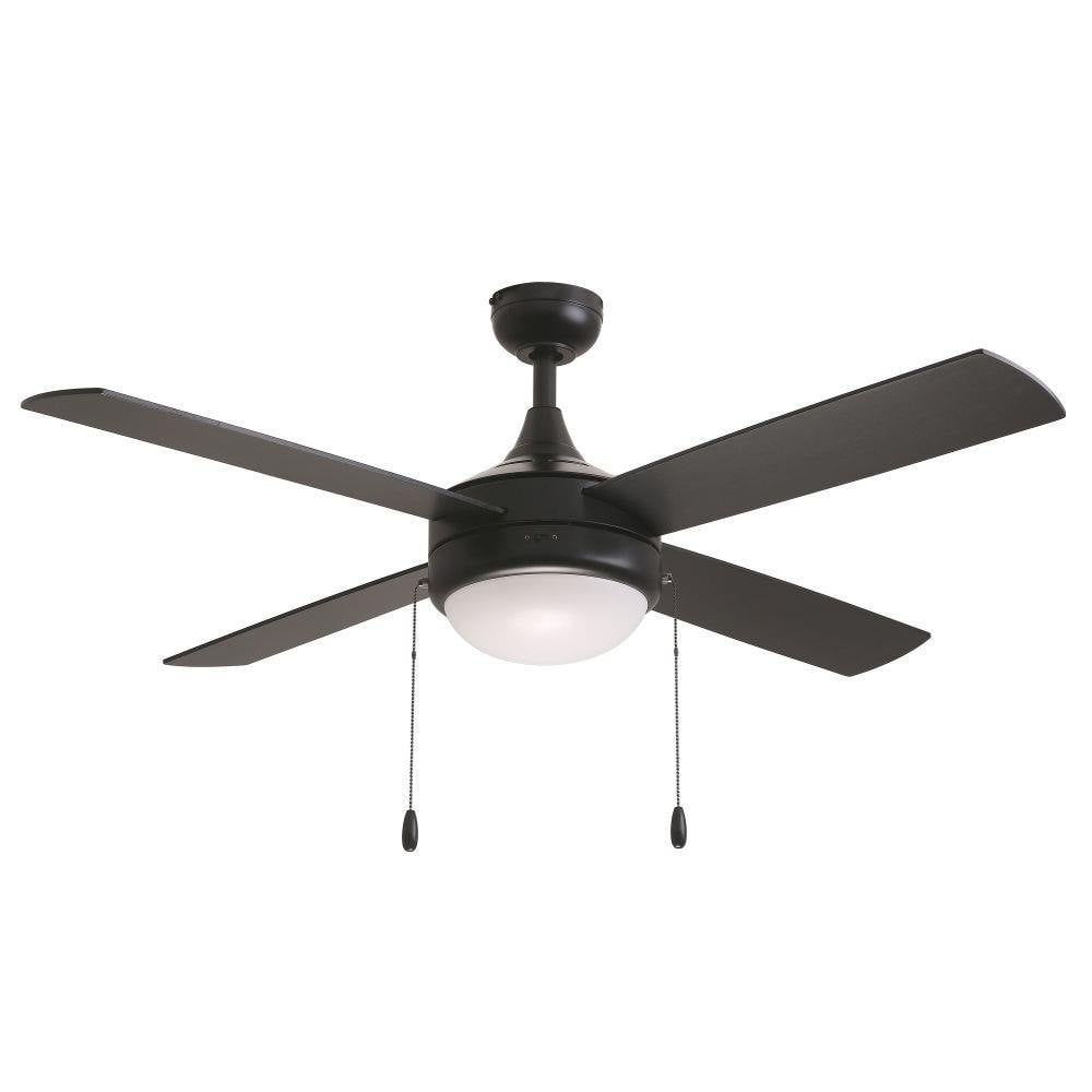 Maxim Lighting 88794MW Quattro 4 Blade 52 inch Matte White Ceiling Fan with Light Kit