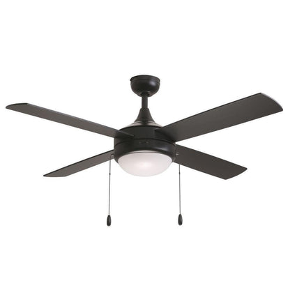Maxim Lighting 88794MW Quattro 4 Blade 52 inch Matte White Ceiling Fan with Light Kit