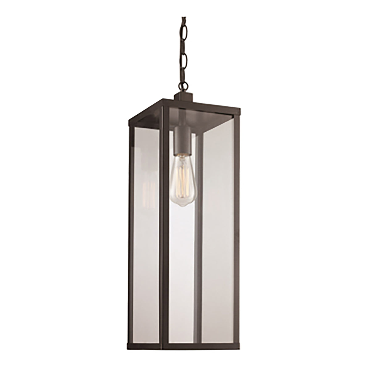 Trans Globe Lighting 40758 BK Oxford 1 Light Black Hanging Lantern Ceiling Light