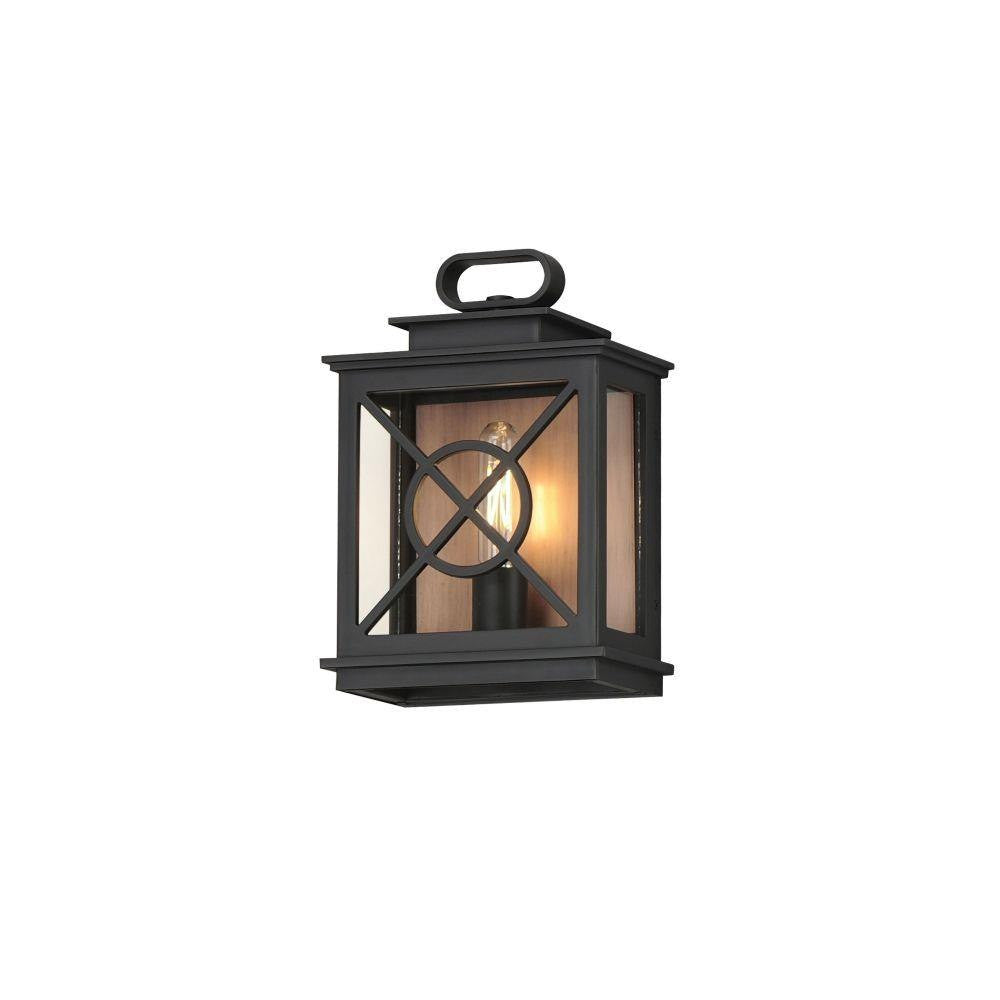 Maxim Lighting 40802CLACPBK Yorktown VX Black Outdoor Wall Lantern White Background