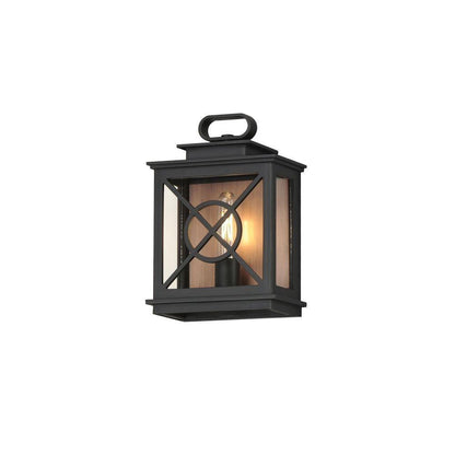 Maxim Lighting 40802CLACPBK Yorktown VX Black Outdoor Wall Lantern White Background