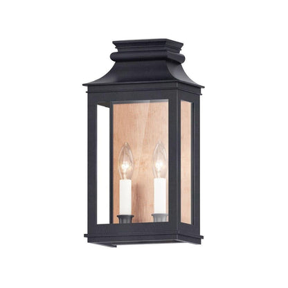 Maxim Lighting 40914CLACPBO Savannah VX 2 Light Outdoor Wall Lantern Antique Copper Black Oxide Front View