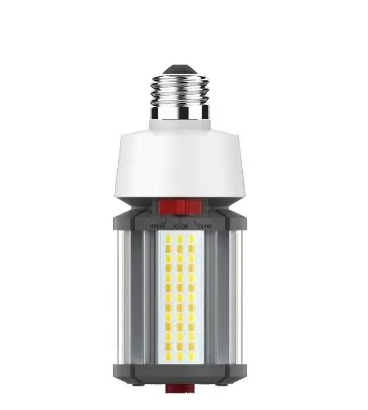 SATCO S23148 LED Corncob Bulb, Dimmable, E26, Selectable Wattage 27/22/18W, Voltage 100-277V, Multi-Color Temperature