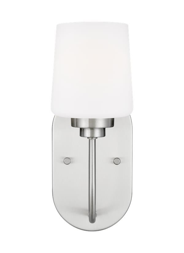 Generation Lighting Windom 1 Light Brushed Nickel Bath Wall Light
