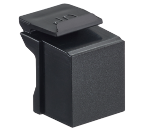 Leviton 41084-BE QuickPort Blank Insert, 10-Pack, Black Finish