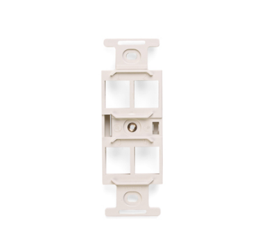 Leviton 41087-QTP QUICKPORT™ Duplex Type 106 Insert, 4-Port, Light Almond