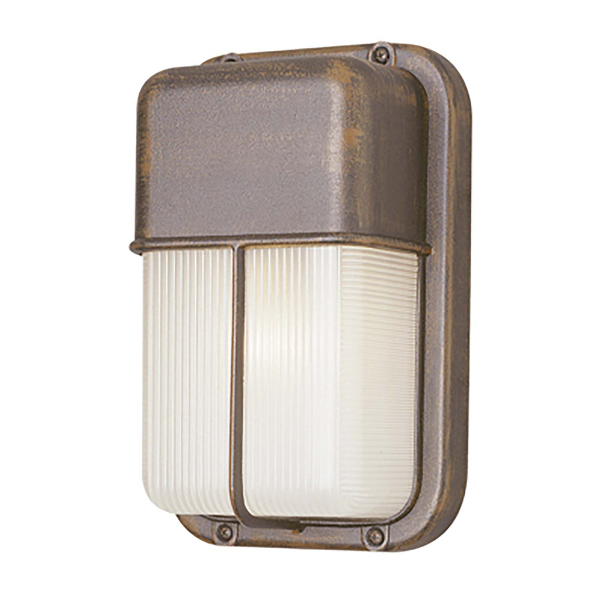 Trans Globe Lighting 41103 RT Well 1 Light Rust Outdoor Bulkhead Wall Light