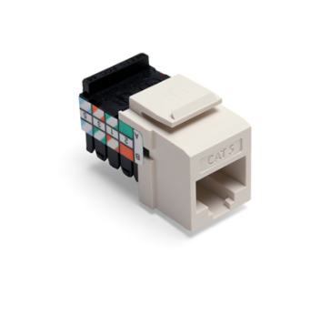 Leviton 41108-RT5 Cat 5 QUICKPORT™ Jack, Light Almond