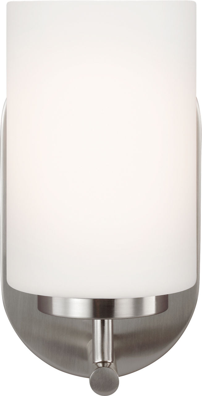 Generation Lighting 41160EN3-962 Oslo 1 Light 8.75 inch Brushed Nickel Bath Sconce Wall Light