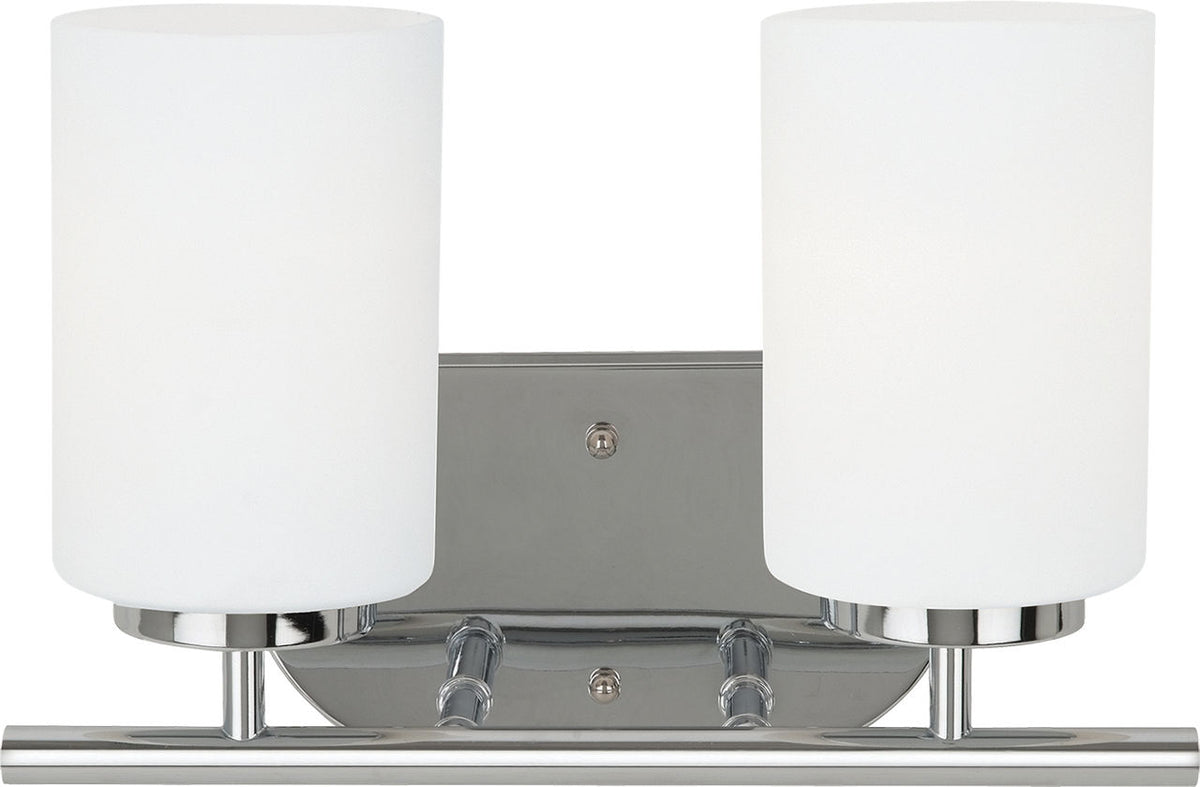 Generation Lighting 41161-05 Oslo 2 Light Chrome Bath Vanity Wall Light