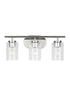 Generation Lighting Oslo 3 light chrome bath vanity wall light