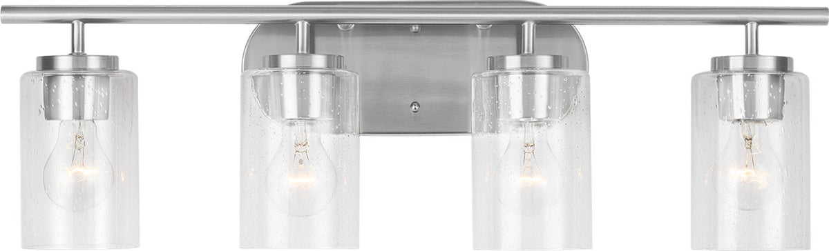 Generation Lighting 41173EN7-962 Oslo 4 light brushed nickel bath vanity wall light