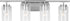 Generation Lighting 41173EN7-962 Oslo 4 light brushed nickel bath vanity wall light