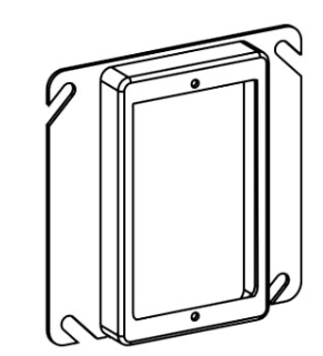 Orbit 41200 4" SQUARE 1G 2 RAISED DEVICE RING