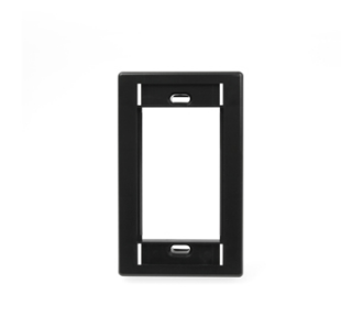 Leviton 41290-SME Single-Gang MOS Wallplate, Black
