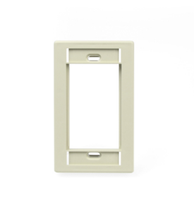 Leviton 41290-SMT Single-Gang MOS Wallplate, Light Almond