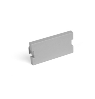 Leviton 41291-1BG Blank MOS Module, 1 Unit High, Gray