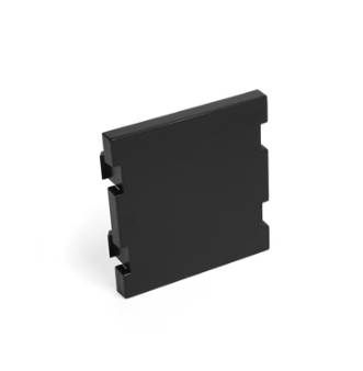 Leviton 41292-2BE Blank MOS Module, 2 Units High, Black