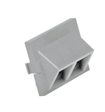 Leviton 41294-2QG 2-Port Angled MOS QUICKPORT™ Adapter, 1.5 Units High ...