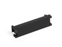 Leviton 41295-5BE Blank MOS Module, 0.5 Units High, Black Finish