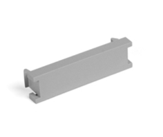 Leviton 41295-5BG Blank MOS Module, 0.5 Units High, Gray Finish