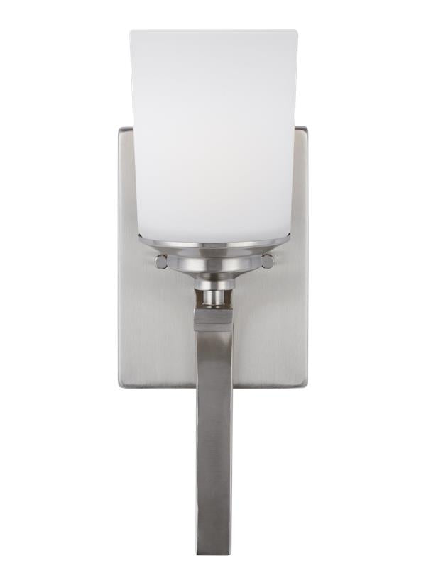 Generation Lighting 4130701EN3-962 Kemal 1 Light Brushed Nickel Bath Vanity Wall Light front view